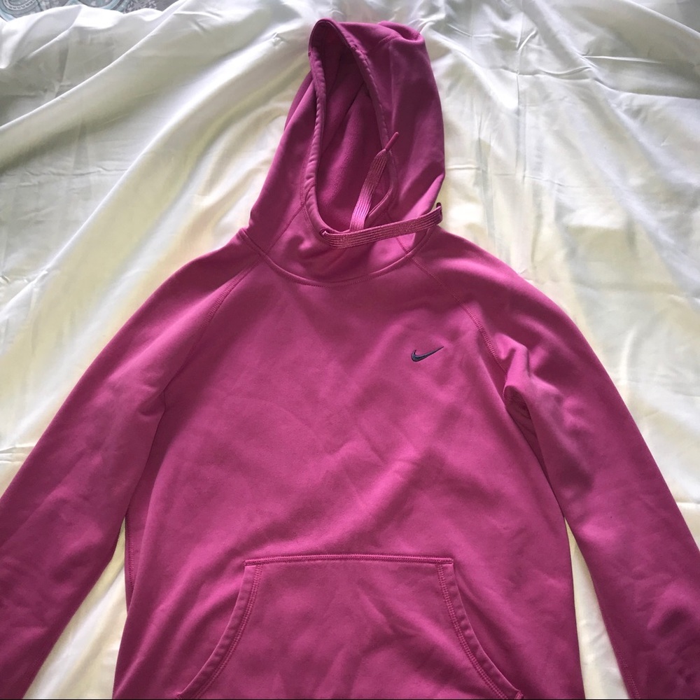 PINK NIKE SWEATSHIRT HOODIE